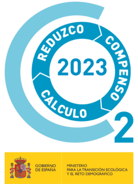 Sello Calculo-Reduzco-Compenso CO2 de 2023