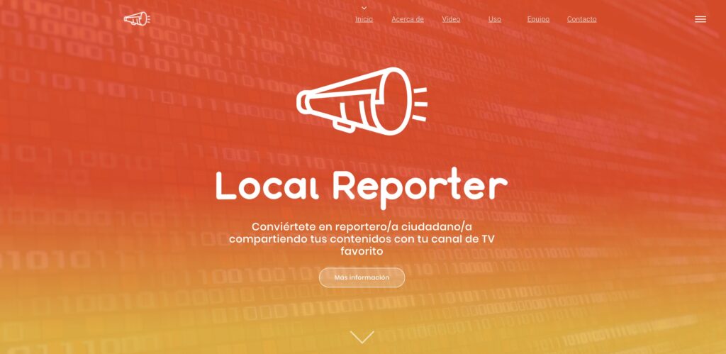 Captura de la web Local Reporter